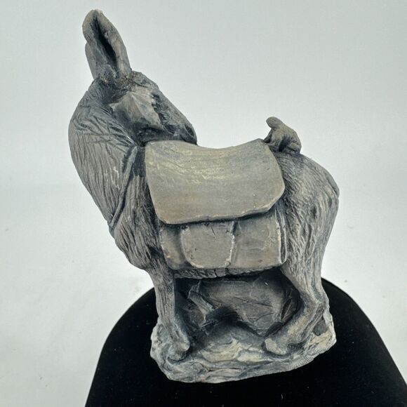 Donkey Frog Sculpture Figurine Mt St Helens Volcanic Ash VTG 4”T 2.85” L Seattle - Picture 5 of 9